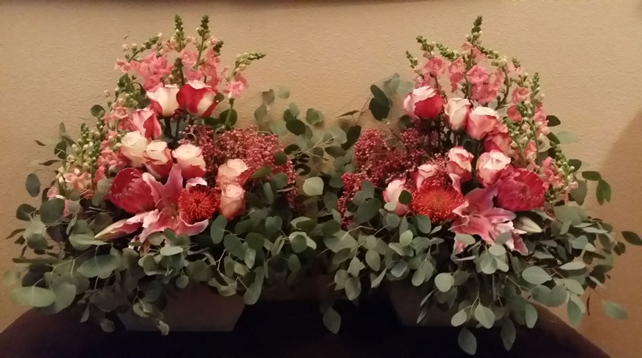 Pink Protea Pin Cushion Rose Snap Dragons